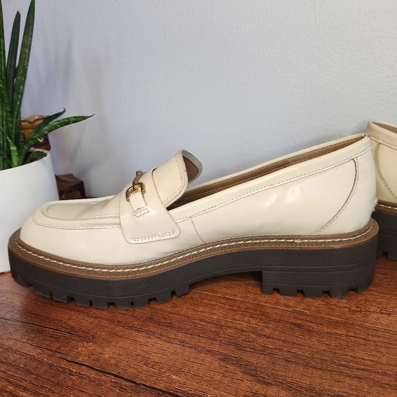 Laurs Lug Sole Loafer Sam Edelman Modern Ivory Size 9 - Picture 3 of 11